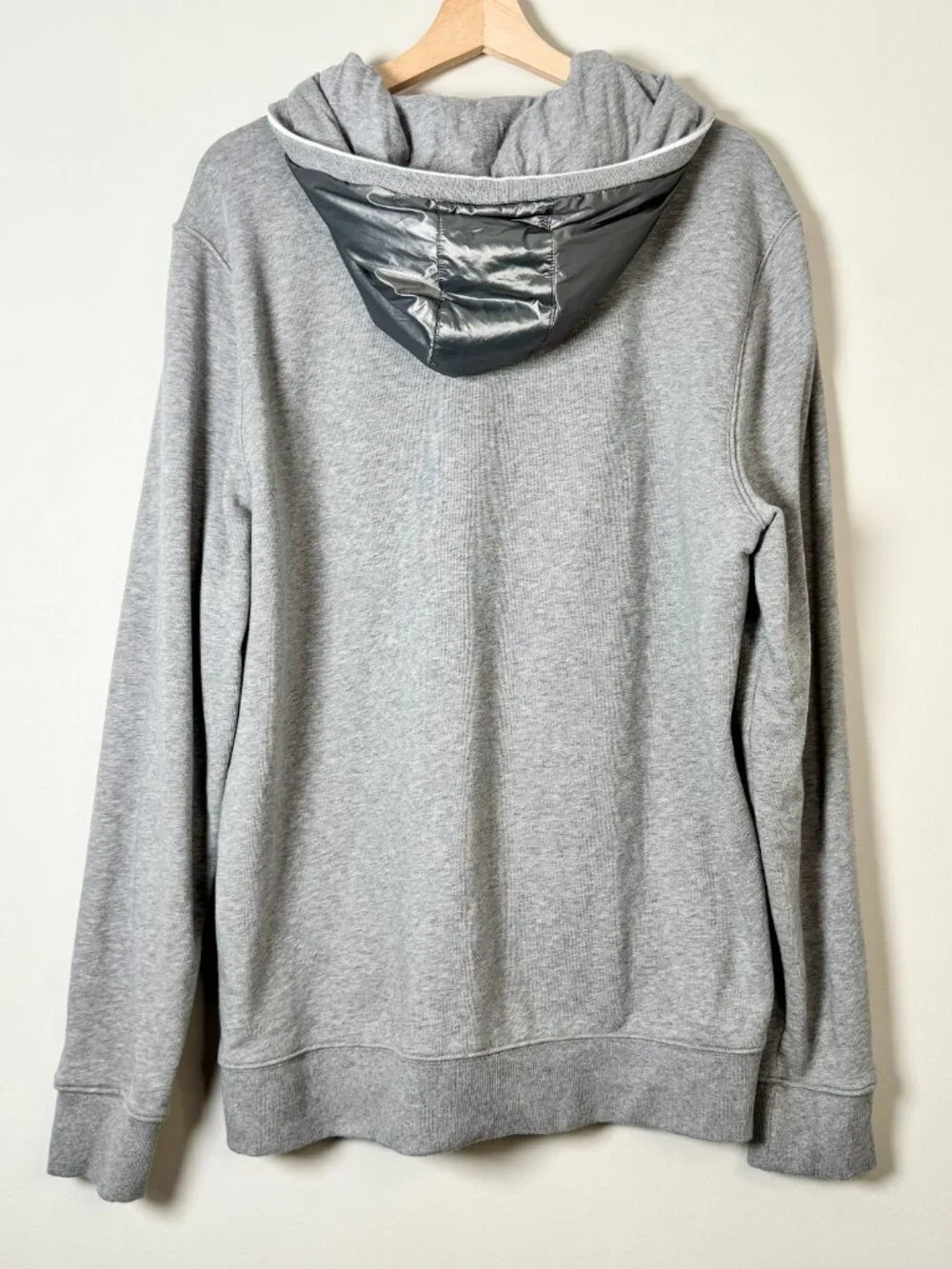 Bogner Jaden Full Zip Hooded Sweatshirt Jacket Grey Embossed Logo Sz XXL